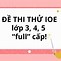 Thi Thử Ioe Lớp 4 Cấp Trường